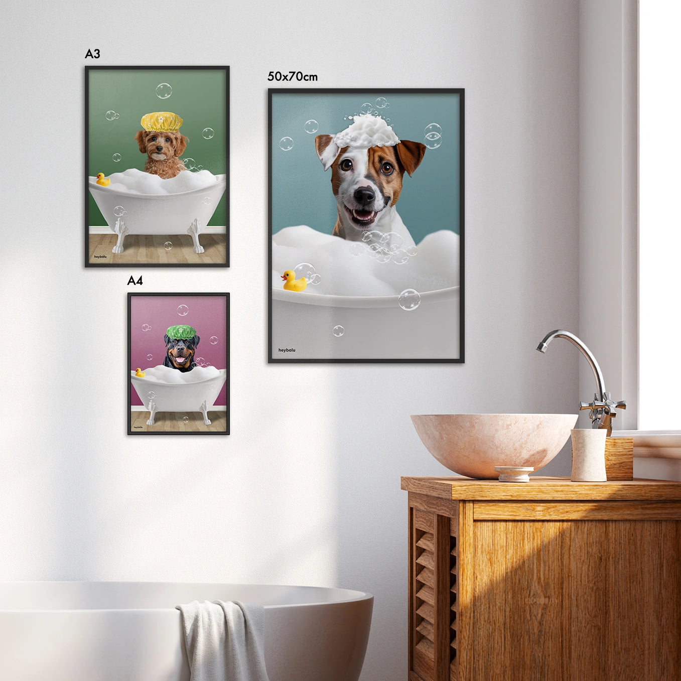 Personalisiertes Poster "Badespaß"