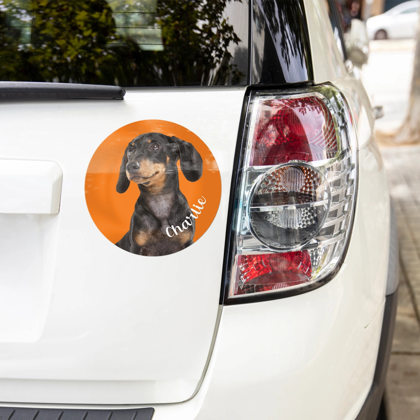 Personalisierter Autoaufkleber "Hundefoto"