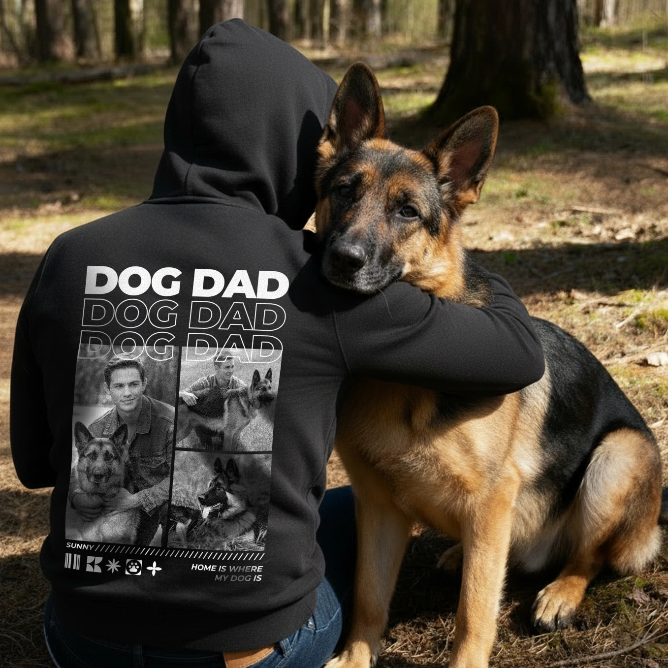 Personalisierter Hoodie "Dog Dad"