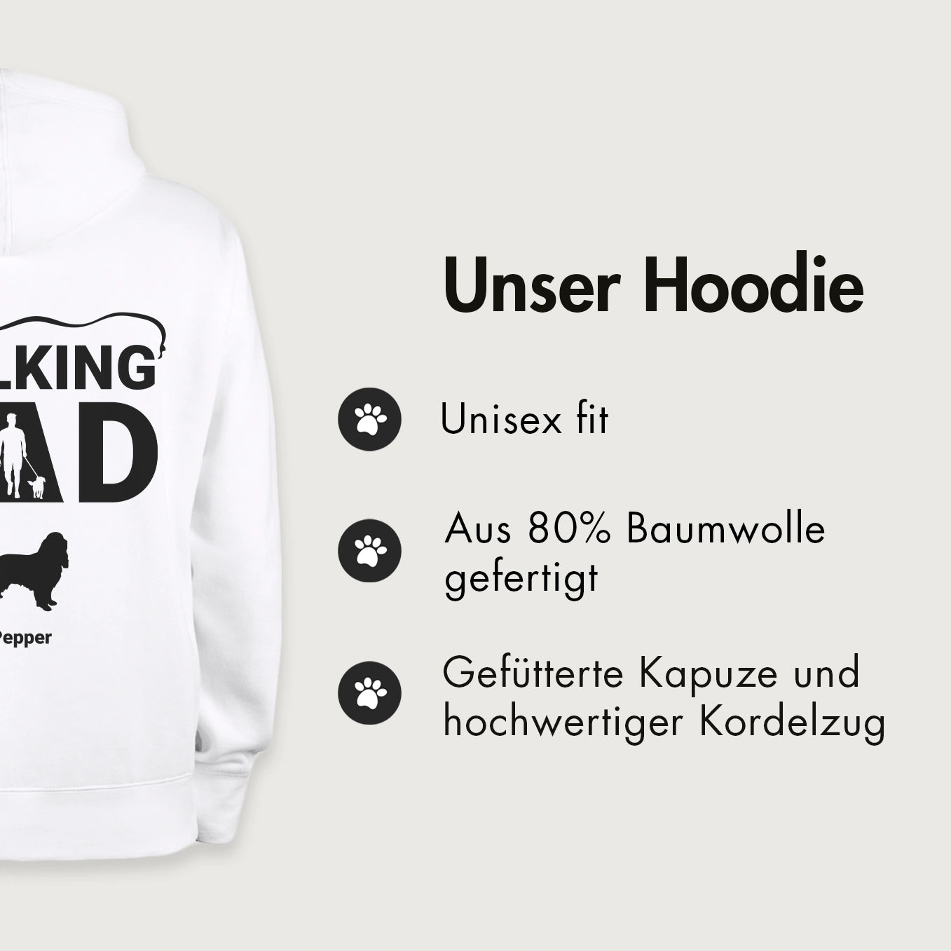 Personalisierter Hoodie "The Walking Dad"