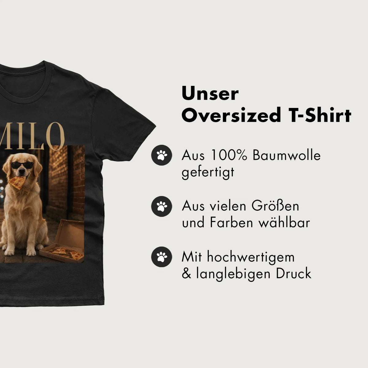 Personalisiertes T-Shirt "Vintage Haustier"