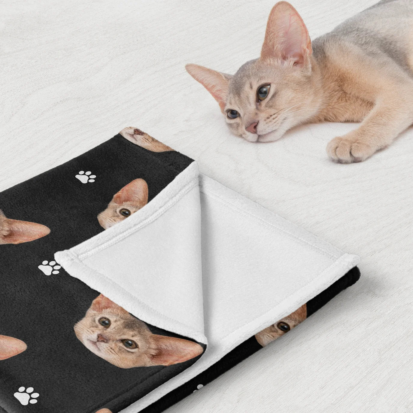 Personalisierte Decke "Katzen Foto"