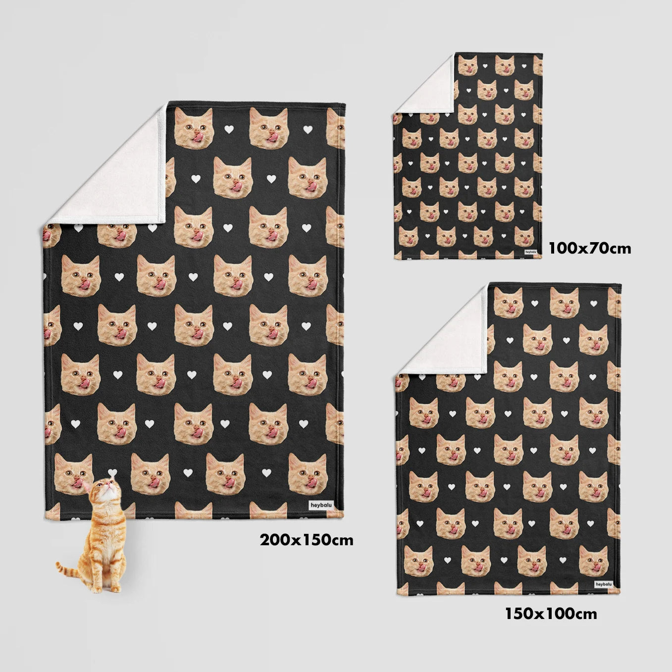 Personalisierte Decke "Katzen Foto"