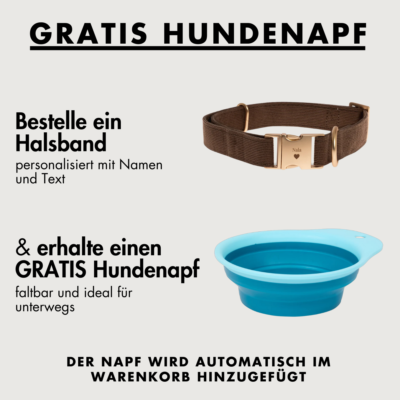 Personalisiertes Hundehalsband "Wunschmotiv"