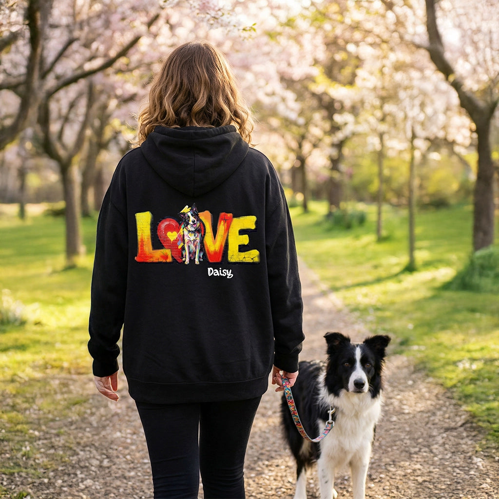 Personalisierter Haustier-Hoodie "LOVE"