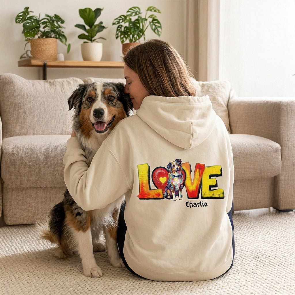 Personalisierter Haustier-Hoodie "LOVE"
