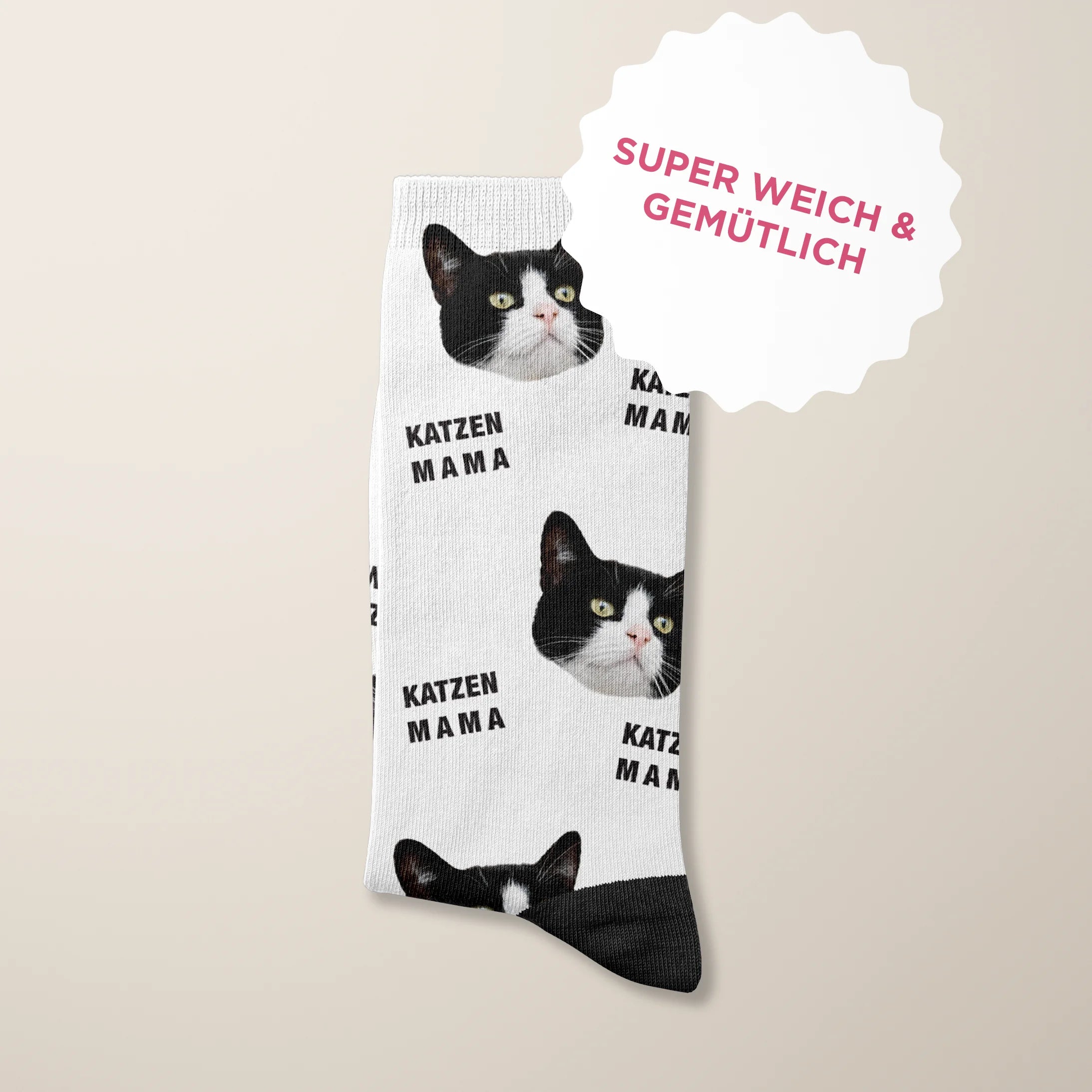 Personalisierte Socken mit deiner Katze