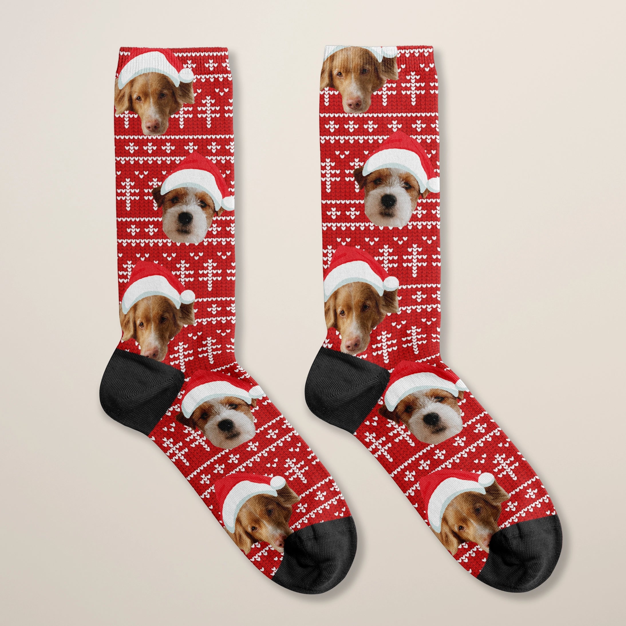 Personalisierte Socken "Weihnachten" mit deinem Haustier heybalu