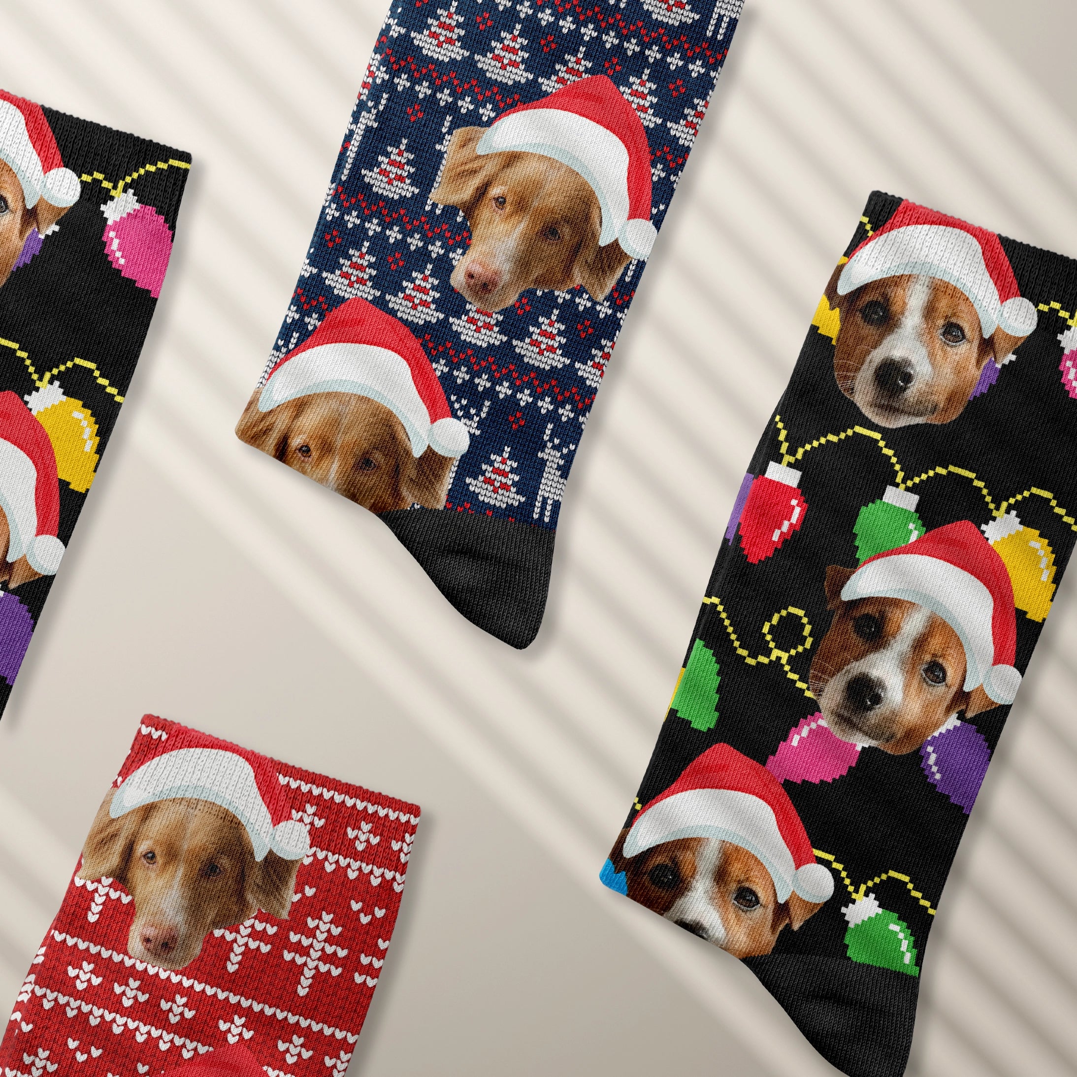 Personalisierte Socken "Weihnachten" mit deinem Haustier heybalu