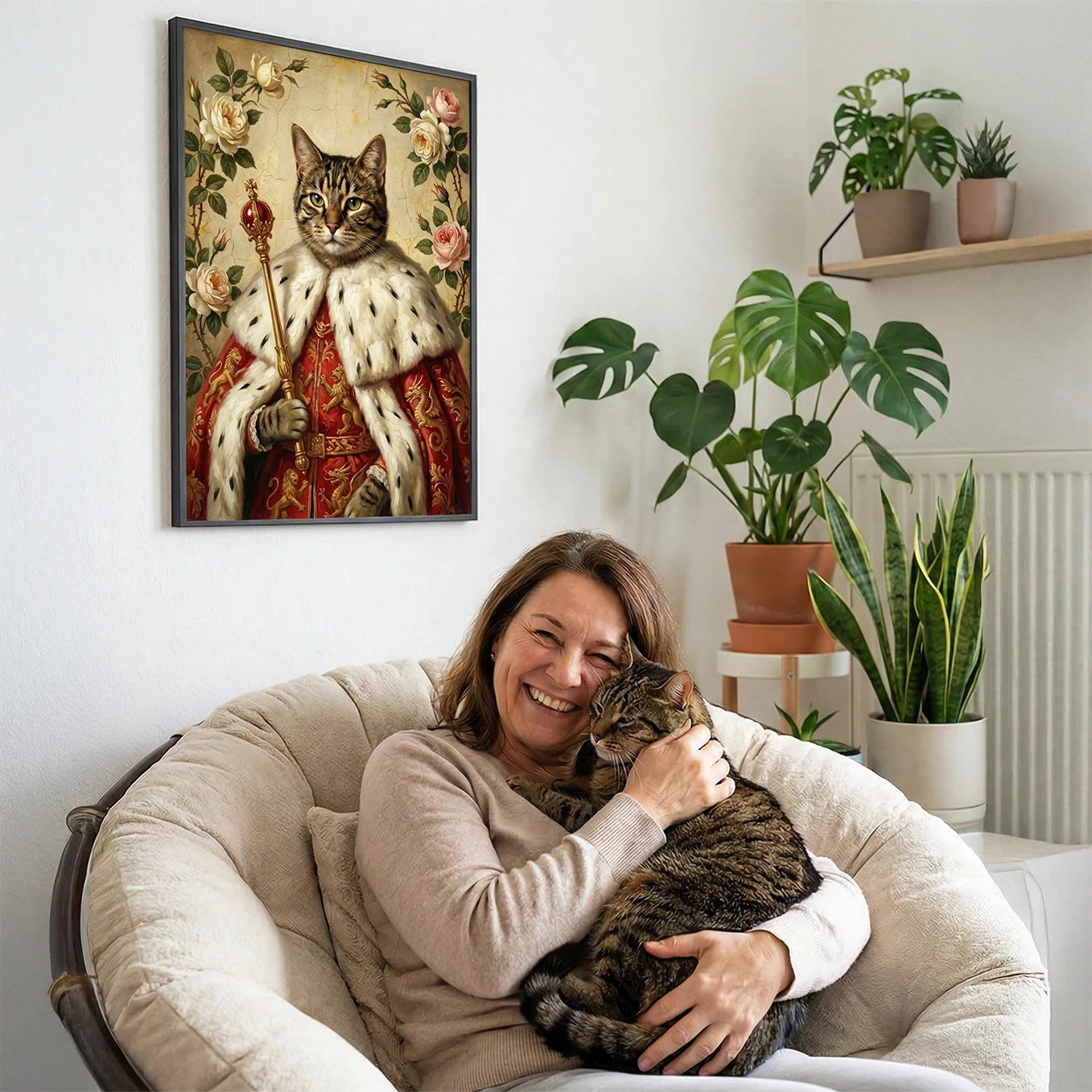 Personalisiertes Katzen-Poster "Royal"
