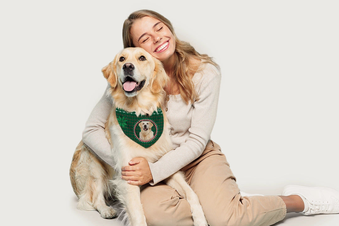 Weihnachts-Hundehalstücher – 2er Set Karo-Schals Für Hunde & Katzen | Verstellbar, Waschbar, Für Kleine Bis Große Haustiere