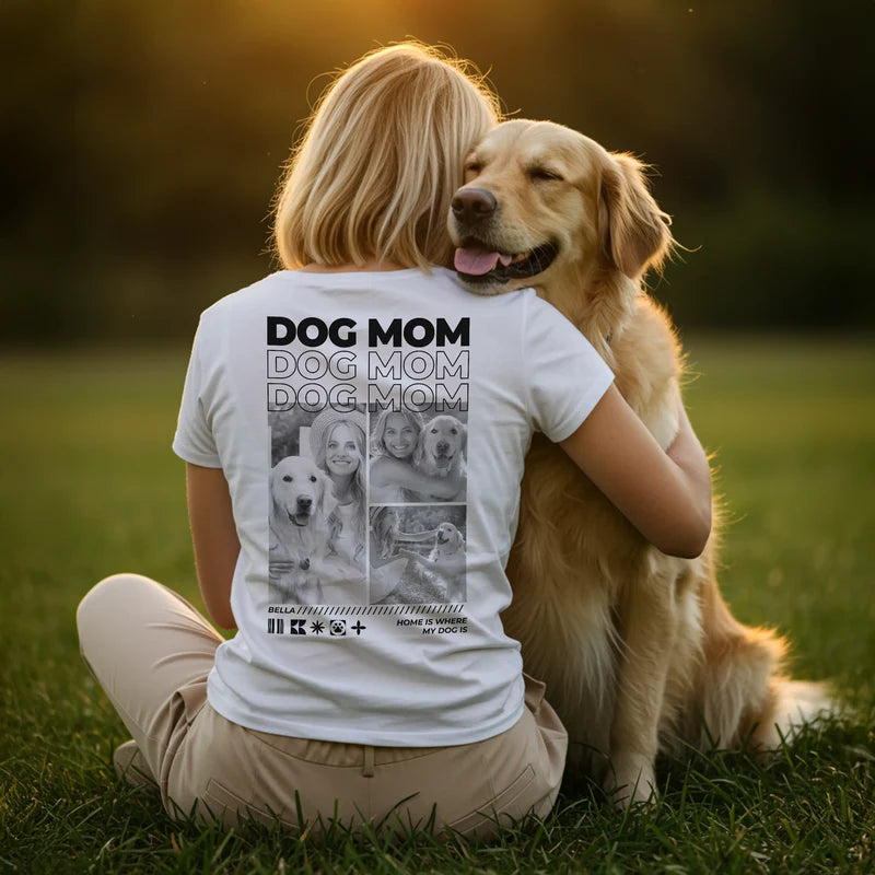 Personalisiertes Oversized T-Shirt "Dog Mom"