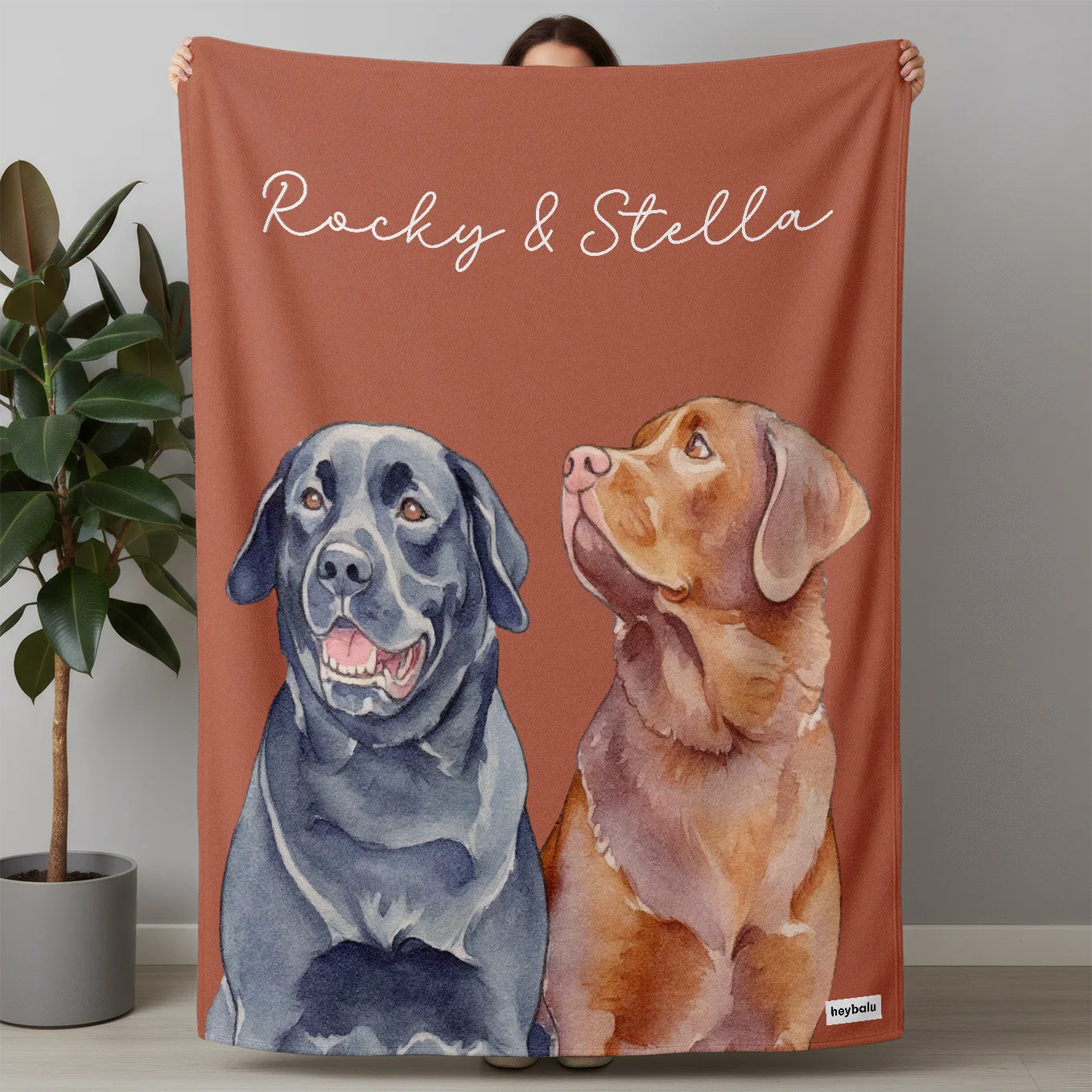 (US) Personalisierte Decke "Portrait"