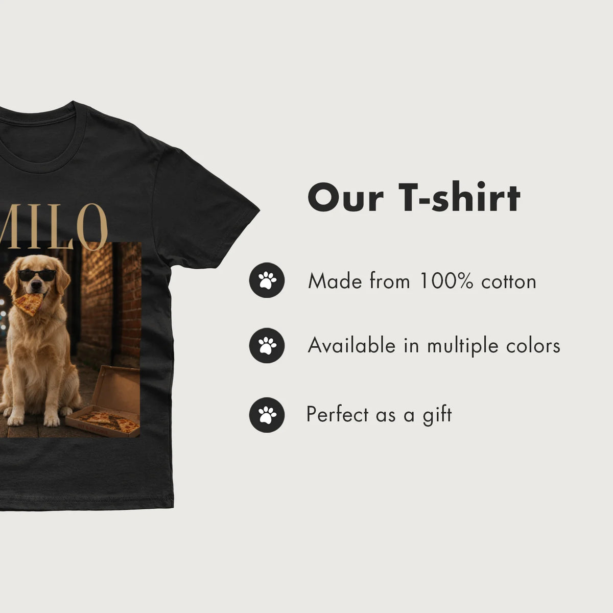(US) Personalisiertes T-Shirt "Vintage Haustier"
