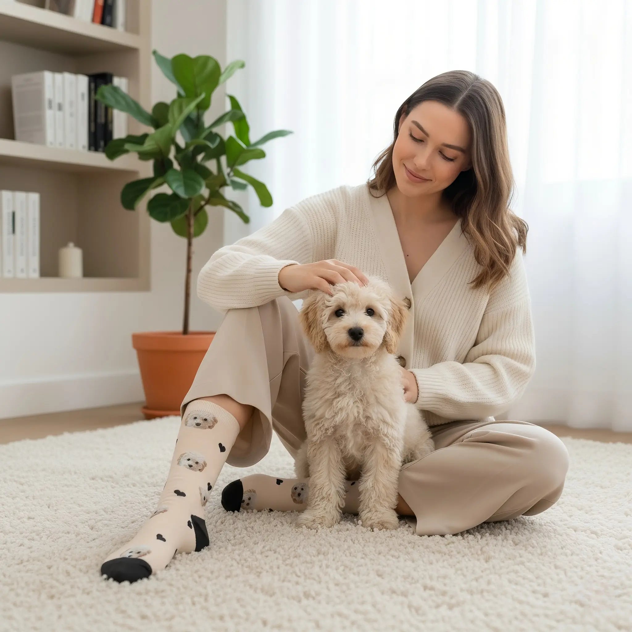 Personalisierte Socken mit deinem Haustier